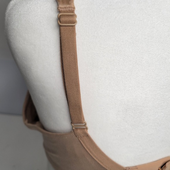 Soma Stunning Support Smooth Full Coverage Bra 34D Beige Comfortable Adjustable - Picture 12 of 12
